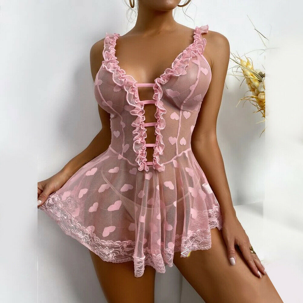 Nuisette dentelle ouverte-Velonjara-Secret