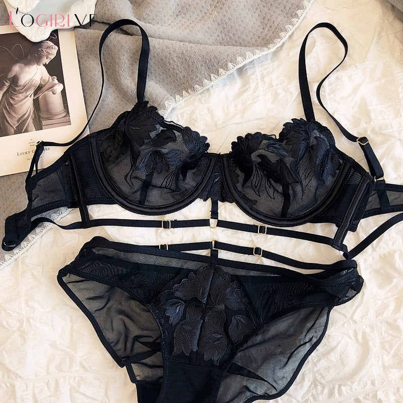 Ensemble lingerie floral-Velonjara-Secret