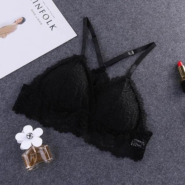 Bralette nylon et dentelle-Velonjara-Secret